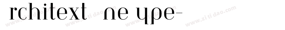 Architext OneType字体转换